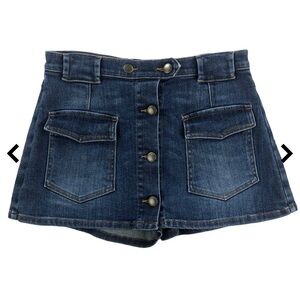 Red Valentino denim micro-mini Skort